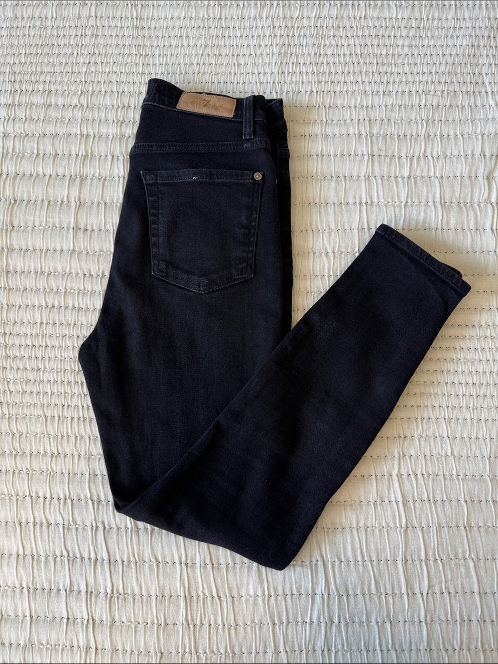 7 For All Mankind Women's Skinny Jeans - Black
